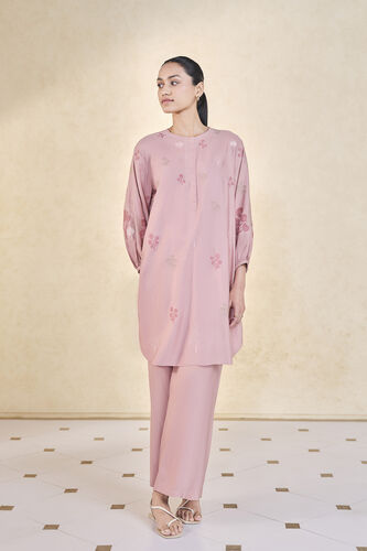 Dream Hand-embroidered Kantha Co-ord - Blush, Blush, image 1